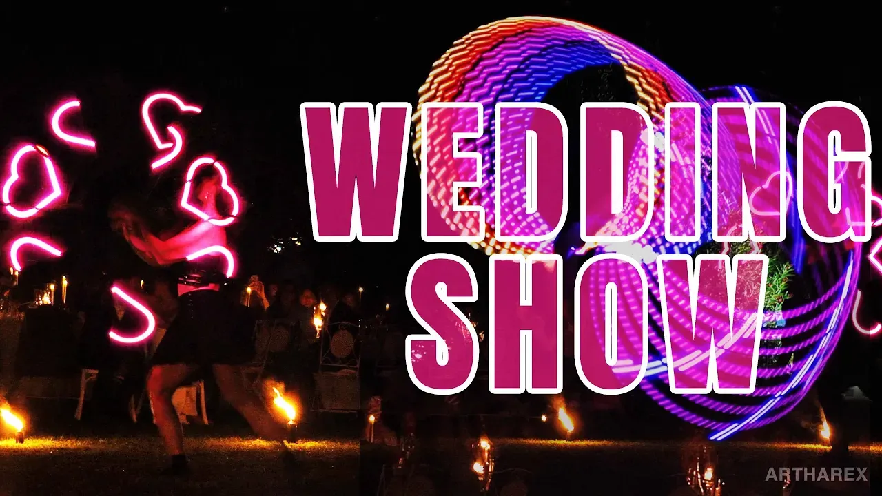 spettacolo luci led per matrimonio cover video