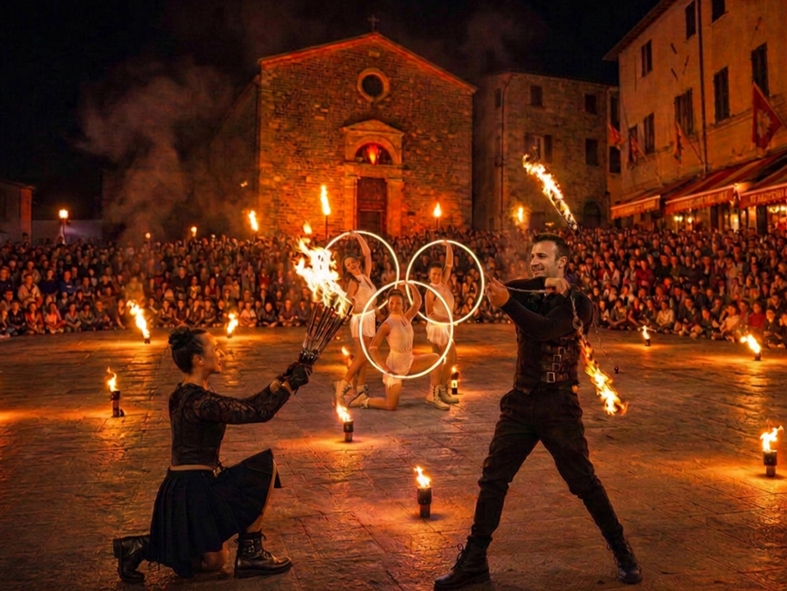elvis festa in piazza fuoco spettacolo Spettacoli ed artisti per feste di piazza: idee originali per eventi che attirano pubblico